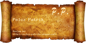 Pelcz Patrik névjegykártya